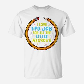 Teacher Love Job School Funny Teaching Cute Students Kids T-Shirt | Crazezy DE