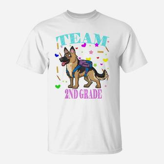 Team 2Nd Second Grade Dog Lovers Teachers Back To School T-S T-Shirt | Crazezy DE