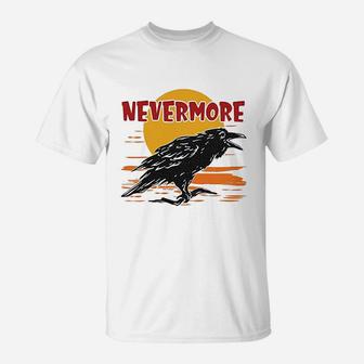 Teeamore Nevermore Book Lover Gifts The Raven T-Shirt | Crazezy