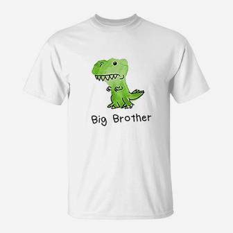 The Spunky Stork Dinosaur Big Sister Little Brother Matching Siblings T-Shirt | Crazezy