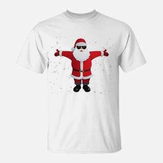 There's Some Hos In This House Christmas Funny Santa Xmas Sweatshirt T-Shirt | Crazezy