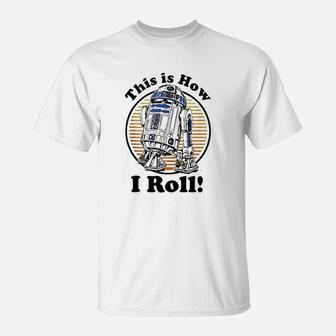 This Is How I Roll Retro Circle Portrait T-Shirt | Crazezy UK
