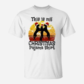 This Is My Christmas Pajama Funny Great Dane Xmas Holiday Sweatshirt T-Shirt | Crazezy UK