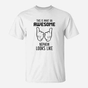This Is What An Awesome Nephew Looks Like T-Shirt - Thegiftio UK
