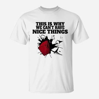 This Is Why We Cant Have Nice Things T-Shirt | Crazezy