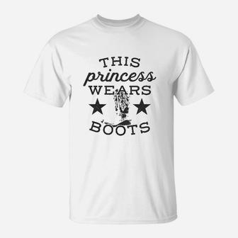 This Princess Wears Boots T-Shirt | Crazezy