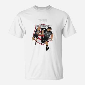 Tintin Et Le Stadee Toulousain Shirt T-Shirt - Thegiftio UK