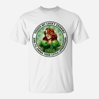 Touch My Lucky Charm St Patrick Day T-Shirt - Thegiftio UK