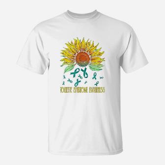 Tourette Syndrome Awareness Sunflower T-Shirt | Crazezy