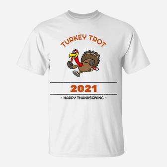 Turkey Trot Race Or Walk Pilgrim Costume T-Shirt | Crazezy