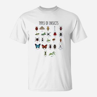Types Of Insects Bug Identification Science T-Shirt | Crazezy CA