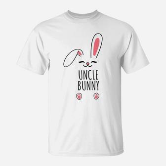 Uncle Bunny Funny Matching Easter Bunny Egg Hunting T-Shirt | Crazezy