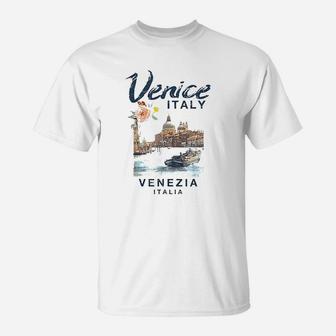 Venice Italy Venezia Italia Vintage T-Shirt | Crazezy