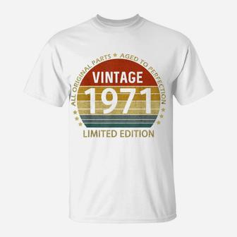 Vintage 1971 50 Year Old November 1971 50Th Birthday For Men T-Shirt | Crazezy CA
