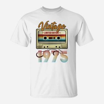 Vintage 1975 46Th Birthday Cassette Tape For Men Women B-Day T-Shirt | Crazezy AU