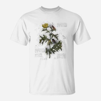 Vintage Flower Tee - Botanical Sketch Cottagecore Aesthetic T-Shirt | Crazezy