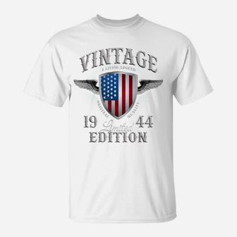 Vintage Made In 1944 Usa Born 75Th Birthday Legend T-Shirt | Crazezy UK