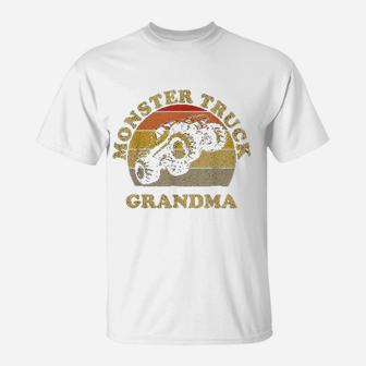 Vintage Monster Truck Monster Truck Grandma Retro T-Shirt | Crazezy CA