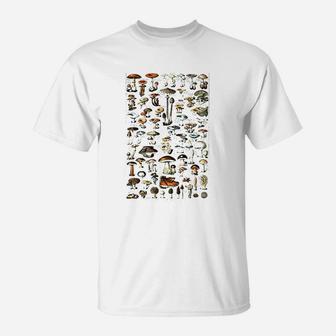 Vintage Mushrooms T-Shirt | Crazezy AU