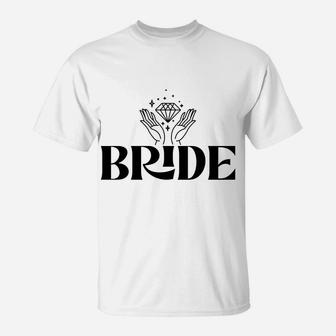 Vintage Retro Bride Bridal Bachelorette Party Matching Gift Sweatshirt T-Shirt | Crazezy