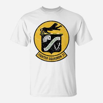 Vintage Vf-21 Freelancers Fighter Squadron Two One Emblem T-Shirt | Crazezy DE