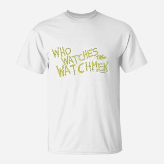Watchmen Who Watches T-Shirt | Crazezy