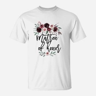 Wedding Gift For Best Friend Sister Mother Matron Of Honor T-Shirt | Crazezy CA