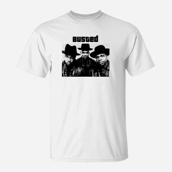 Western-Look Grafik T-Shirt, Busted Design für Cowboy-Stil - Seseable