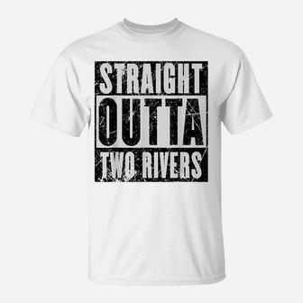 Wheel Of Time Straight Outta Two Rivers Distressed T-Shirt | Crazezy