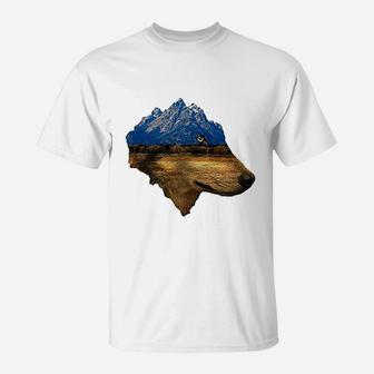 Wolf Mountain T-Shirt | Crazezy UK