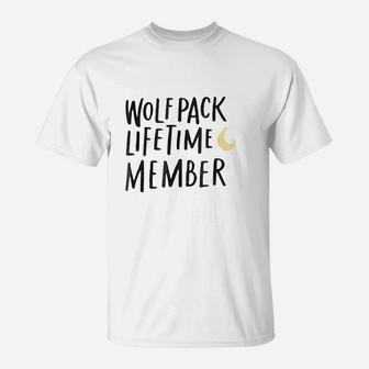 Wolf Pack Lifetime Member Funny Wolves T-Shirt - Thegiftio UK