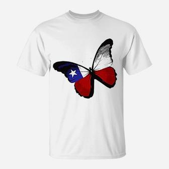 Women Butterfly Flag Print T-Shirt | Crazezy