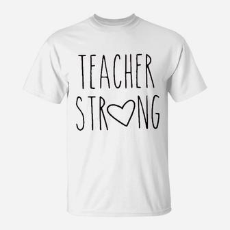 Women Teacher Funny Elemeno Abc Letter Inspirational S T-Shirt | Crazezy
