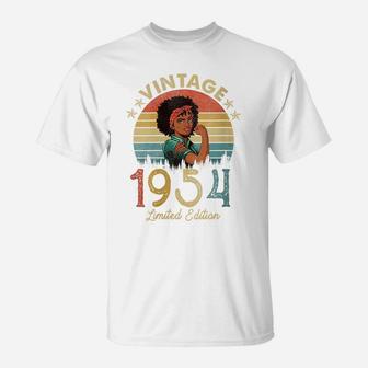 Womens 68 Year Old Vintage 1954 Made In 1954 68Th Birthday Women T-Shirt | Crazezy DE