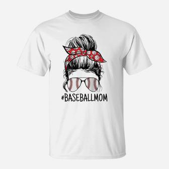 Womens Baseball, Sport Mom, Proud Mom, Baseball Sunglasses Raglan Baseball Tee T-Shirt | Crazezy DE