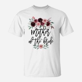 Womens Bridal Shower Wedding Gift For Bride Mom Mother Of The Bride T-Shirt | Crazezy