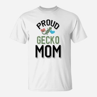 Womens Cute Pet Gecko Owner - Proud Gecko Mom T-Shirt | Crazezy
