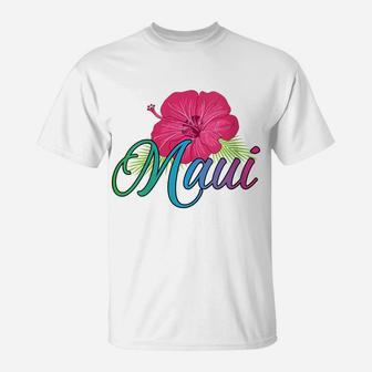 Womens Maui Hawaii - Aloha Hawaii From The Island - Feel The Aloha T-Shirt | Crazezy CA