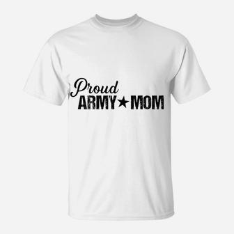 Womens Proud Army Mom T-Shirt | Crazezy CA