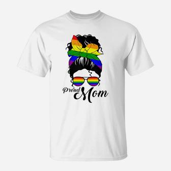 Womens Proud Mom Mothers-Day Gay Pride Lgbt-Q Mama Mommy T-Shirt | Crazezy