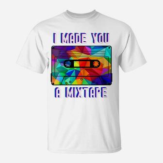 Womens Vintage I Made You A Mixtape Cassette Retro 80S 90S Gift T-Shirt | Crazezy