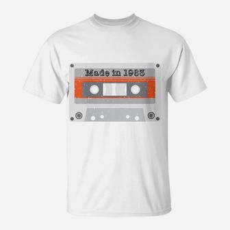 Womens Vintage Made In 1983 80S Mix Tape Music Cassette Birthday T-Shirt | Crazezy