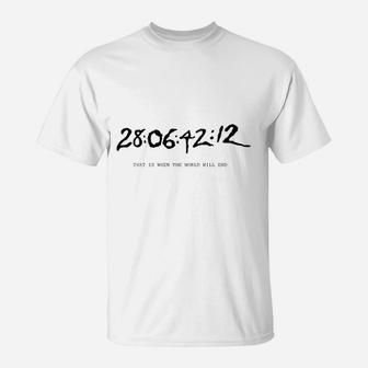 World End World End Clock Frank Bunny Cult Classic Movie T-Shirt | Crazezy DE