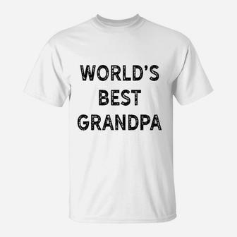Worlds Best Grandpa T-Shirt | Crazezy AU