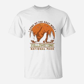 Yellowstone Wild Howling Gray Wolf T-Shirt - Thegiftio UK