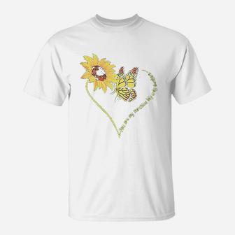You Are My Sunshine Sunflower And Butterfly T-Shirt | Crazezy DE