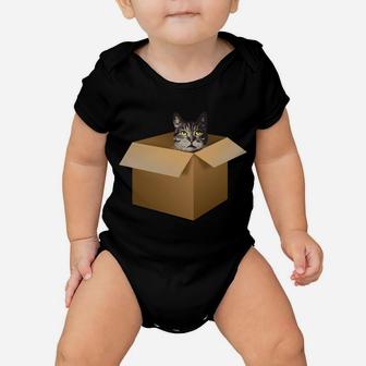 A Cat In A Box Hilarious Cat Lovers Tshirt Kitty Cat Moms Sweatshirt Baby Onesie | Crazezy CA