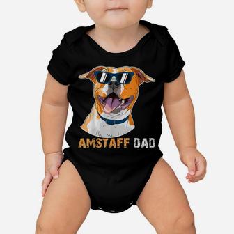 Amstaff Dad Shirt For Dog Lovers Father's Day Tee Baby Onesie | Crazezy AU