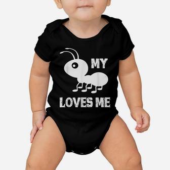 Ant T Shirt_My Aunt Loves Me Family Gifts For Nephew & Niece Baby Onesie | Crazezy