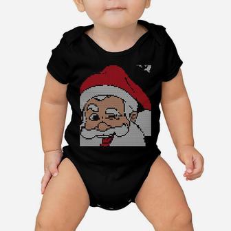 Ask Your Mom If I'm Real Funny Santa Christmas Xmas Lover Sweatshirt Baby Onesie | Crazezy